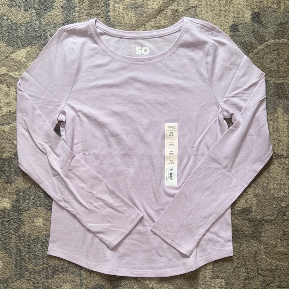 SO Kids Lavender Long Sleeve Top